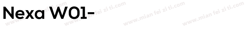 Nexa W01字体转换